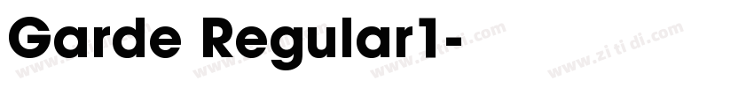 Garde Regular1字体转换
